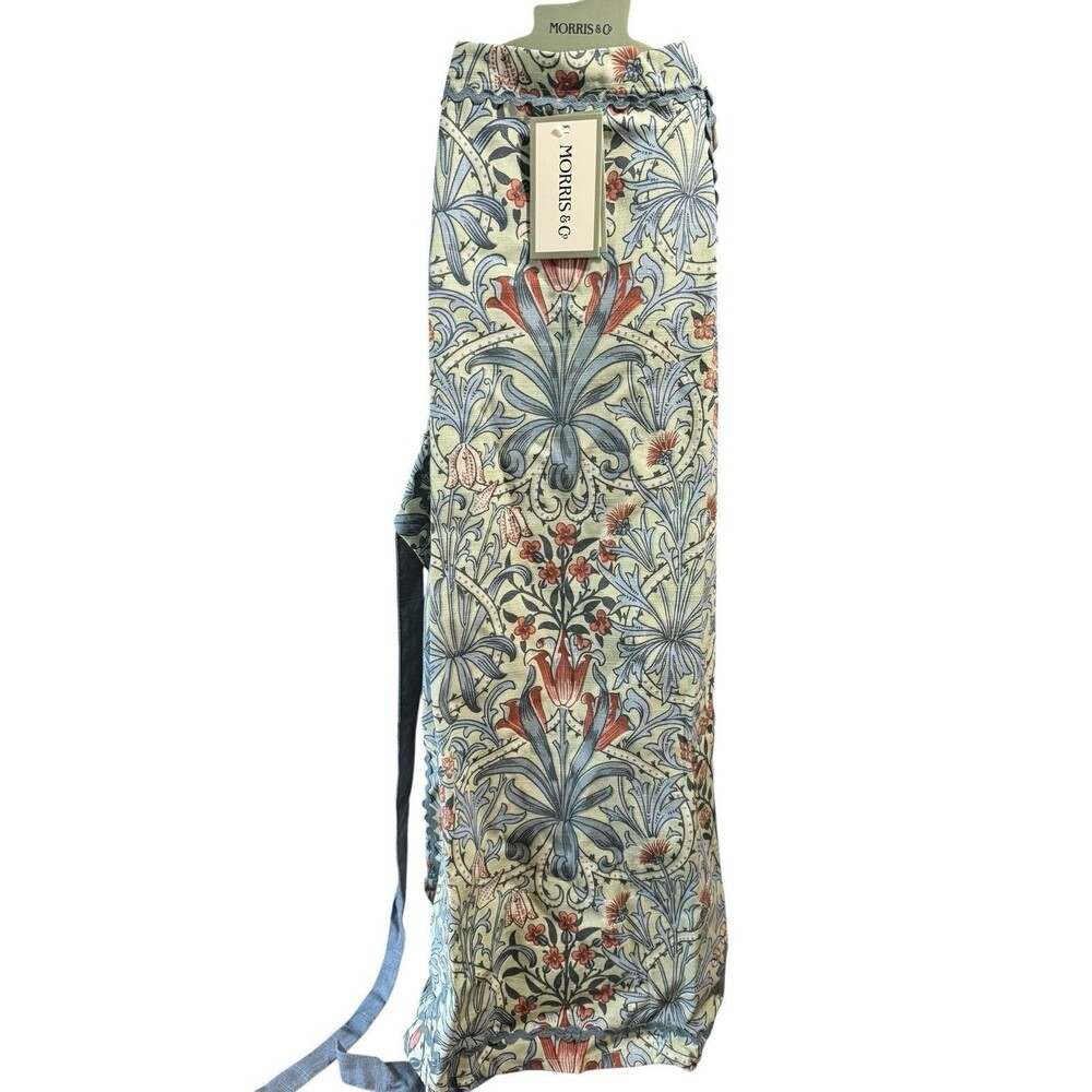 NWT William Morris Woodland Weeds Kitchen Apron Cotton Multicolor Rickrack Trim